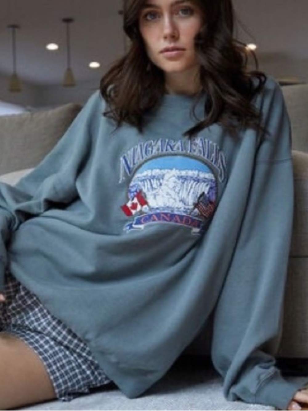 Brandy Melville Niagara Falls Crewneck Sweatshirt - Picture 2 of 4
